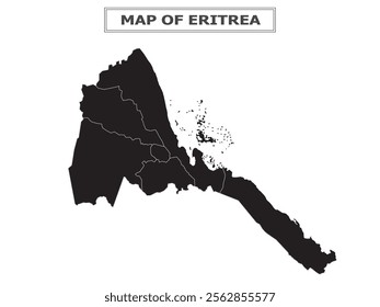 African Countries Geography Political map. Political map of country with capital, province or state capital, major cities and town.