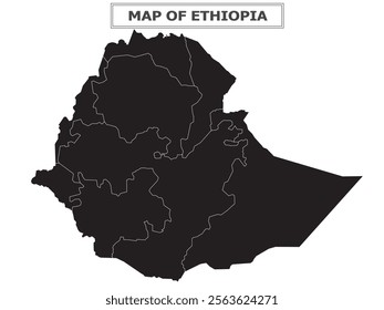 African Countries Geography Political map. Political map of country with capital, province or state capital, major cities and town.