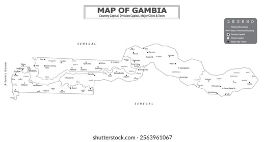 African Countries Geography Political map. Political map of country with capital, province or state capital, major cities and town.