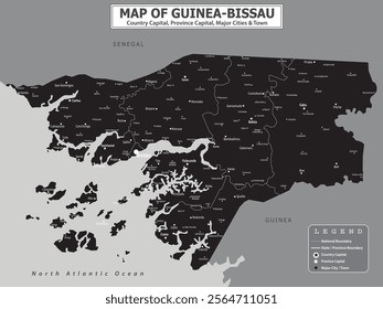 African Countries Geography Political map. Political map of country with capital, province or state capital, major cities and town.