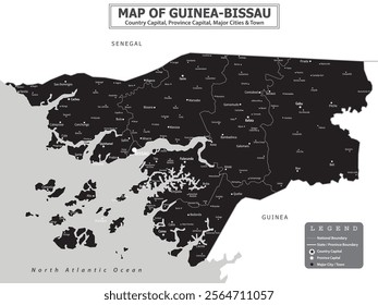 African Countries Geography Political map. Political map of country with capital, province or state capital, major cities and town.