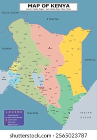 African Countries Geography Political map. Political map of country with capital, province or state capital, major cities and town.