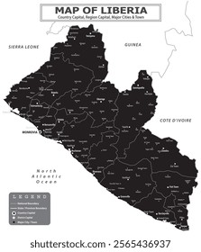 African Countries Geography Political map. Political map of country with capital, province or state capital, major cities and town.