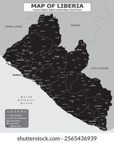 African Countries Geography Political map. Political map of country with capital, province or state capital, major cities and town.