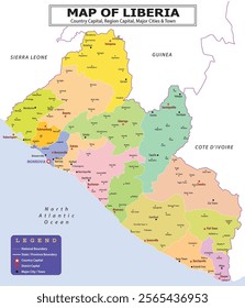 African Countries Geography Political map. Political map of country with capital, province or state capital, major cities and town.