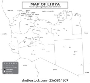 African Countries Geography Political map. Political map of country with capital, province or state capital, major cities and town.