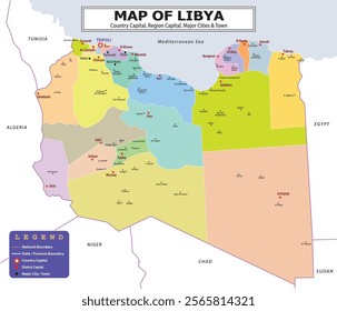 African Countries Geography Political map. Political map of country with capital, province or state capital, major cities and town.