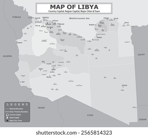 African Countries Geography Political map. Political map of country with capital, province or state capital, major cities and town.