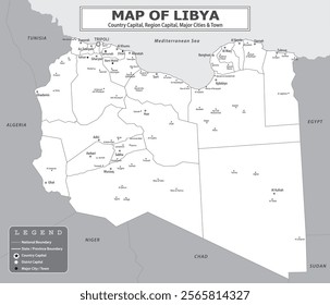 African Countries Geography Political map. Political map of country with capital, province or state capital, major cities and town.