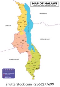 African Countries Geography Political map. Political map of country with capital, province or state capital, major cities and town.