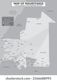 African Countries Geography Political map. Political map of country with capital, province or state capital, major cities and town.