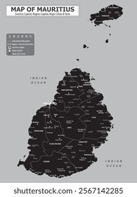 African Countries Geography Political map. Political map of country with capital, province or state capital, major cities and town.