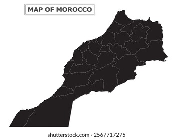 African Countries Geography Political map. Political map of country with capital, province or state capital, major cities and town.