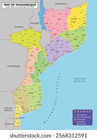 African Countries Geography Political map. Political map of country with capital, province or state capital, major cities and town.