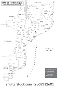 African Countries Geography Political map. Political map of country with capital, province or state capital, major cities and town.