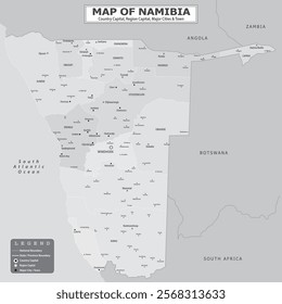 African Countries Geography Political map. Political map of country with capital, province or state capital, major cities and town.