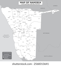 African Countries Geography Political map. Political map of country with capital, province or state capital, major cities and town.