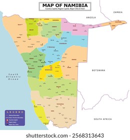 African Countries Geography Political map. Political map of country with capital, province or state capital, major cities and town.