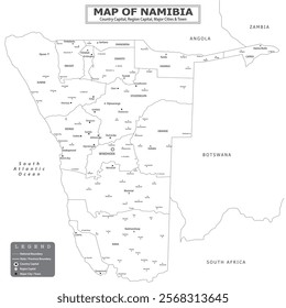 African Countries Geography Political map. Political map of country with capital, province or state capital, major cities and town.