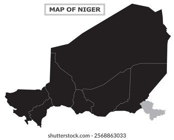 African Countries Geography Political map. Political map of country with capital, province or state capital, major cities and town.