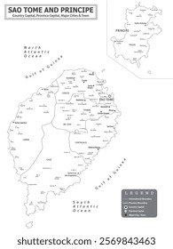 African Countries Geography Political map. Political map of country with capital, province or state capital, major cities and town.