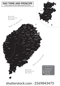 African Countries Geography Political map. Political map of country with capital, province or state capital, major cities and town.