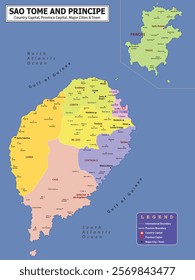 African Countries Geography Political map. Political map of country with capital, province or state capital, major cities and town.