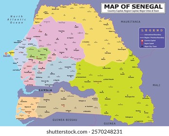 African Countries Geography Political map. Political map of country with capital, province or state capital, major cities and town.