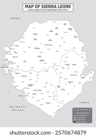 African Countries Geography Political map. Political map of country with capital, province or state capital, major cities and town.