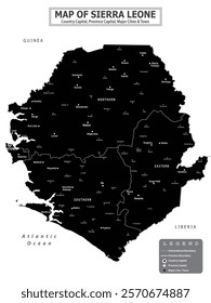 African Countries Geography Political map. Political map of country with capital, province or state capital, major cities and town.