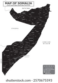 African Countries Geography Political map. Political map of country with capital, province or state capital, major cities and town.