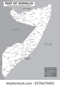 African Countries Geography Political map. Political map of country with capital, province or state capital, major cities and town.