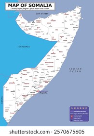 African Countries Geography Political map. Political map of country with capital, province or state capital, major cities and town.