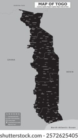 African Countries Geography Political map. Political map of country with capital, province or state capital, major cities and town.