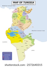 African Countries Geography Political map. Political map of country with capital, province or state capital, major cities and town.