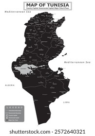 African Countries Geography Political map. Political map of country with capital, province or state capital, major cities and town.