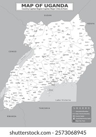 African Countries Geography Political map. Political map of country with capital, province or state capital, major cities and town.