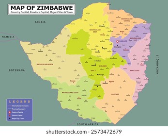 African Countries Geography Political map. Uganda Political map of country with capital, province or state capital, major cities and town.