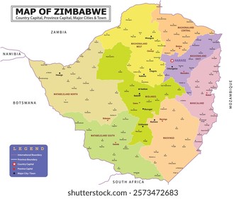 African Countries Geography Political map. Uganda Political map of country with capital, province or state capital, major cities and town.