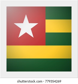 African country flag collection with photo of Togo flag , vector , illustration