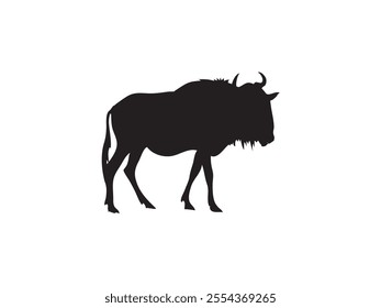 African Cow silhouette icon vector
African Cow Silhouette Icon Vector Illustration for Design Projects