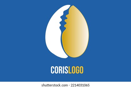 African Cowry Shell Logo, Sea Snail