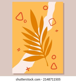 African culture ethnic poster. Tribal tradition, exotic vegetation and wild plants, safari decorative composition, africa world and nature, discover afro cultural history illustration