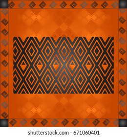 African culture symbolic ornaments. African tribes hand drawn elements