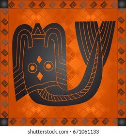 African culture symbolic ornaments. African tribes hand drawn elements