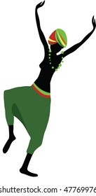 African dancing girl