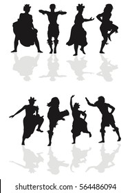 African Dancing Silhouette