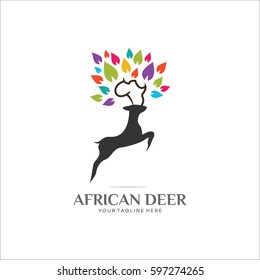 African Deer Logo