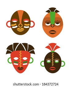 African design over  background, vector illustration