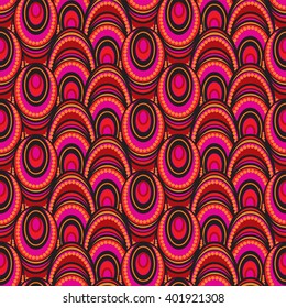 African design pink and red